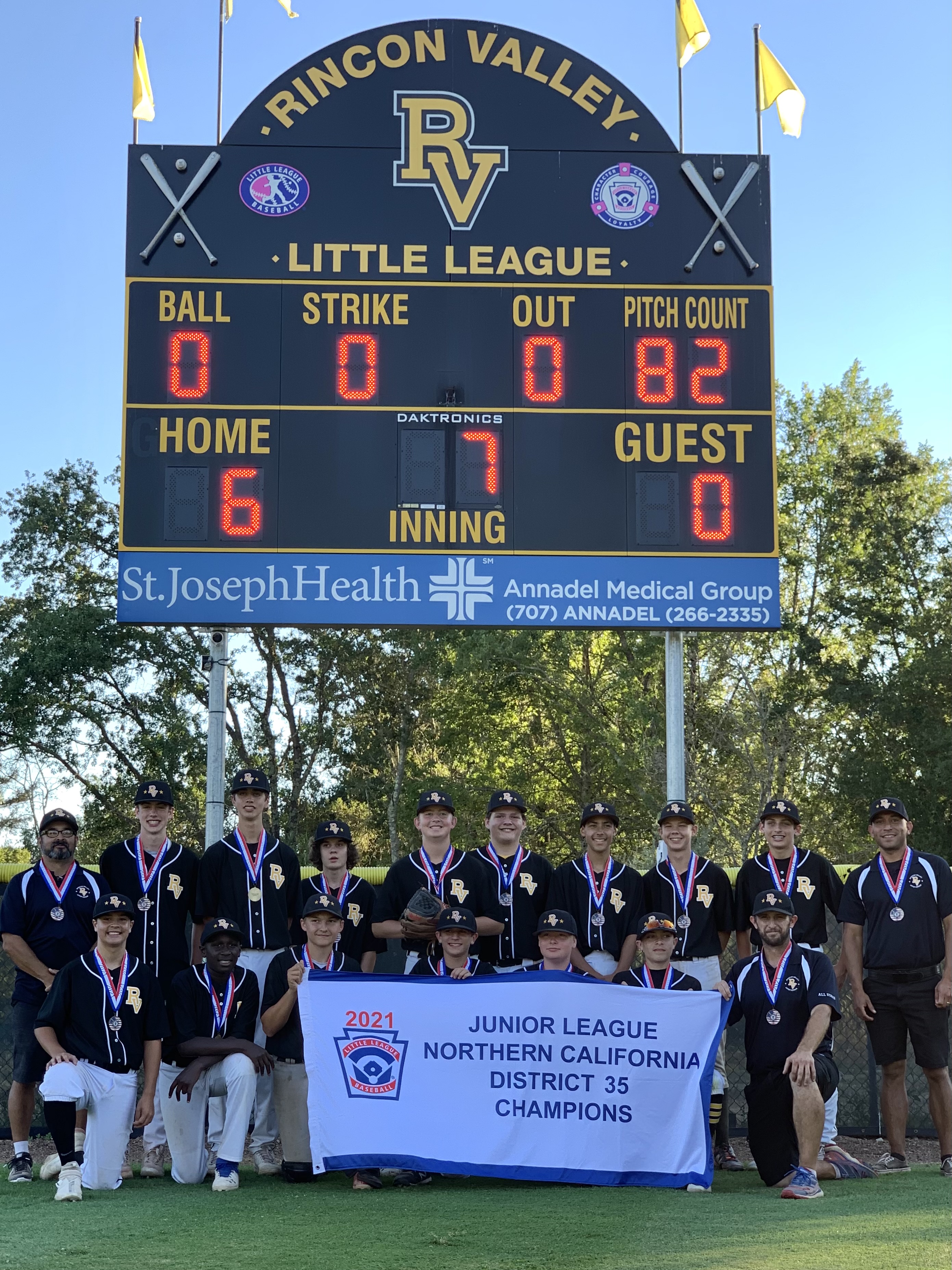 California District 42 Little League crowns its 2021 Tournament of  Champions